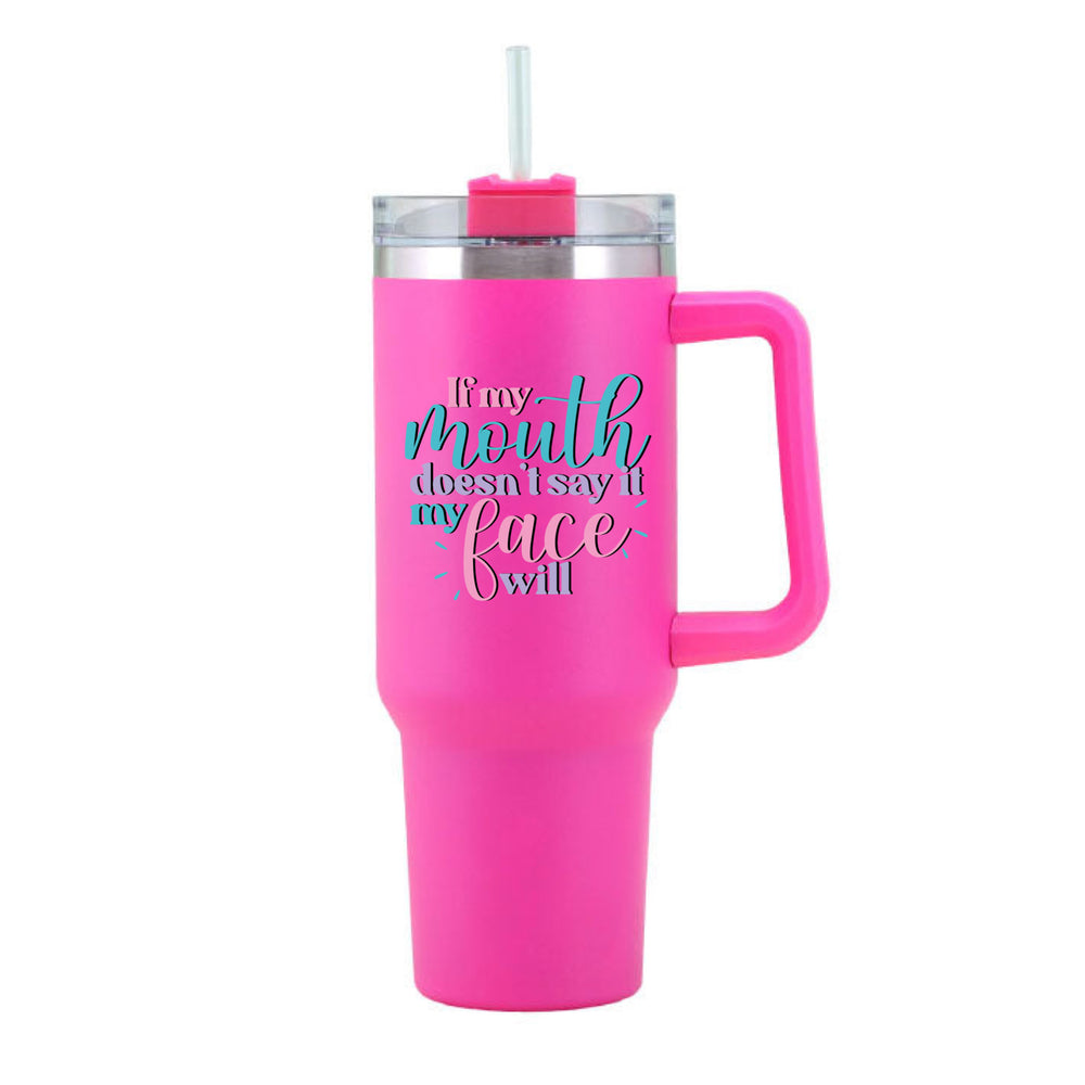 Huge Mouth Says 40oz Tumbler #6 image